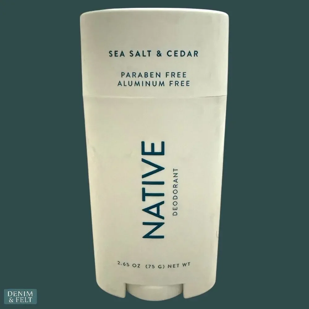 Native Sea Salt & Cedar Deodorant Aluminum Free Paraben Free Fresh Scent NEW